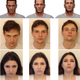 Study participants reviewed images of people with their heads held at three different angles.